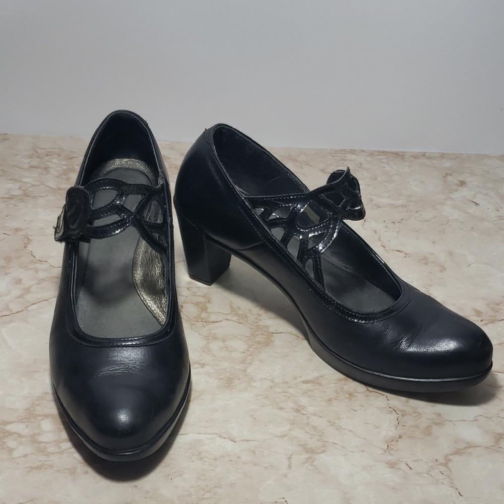 Naot Elegant Black Mary Jane Women's Heels Size 39.5